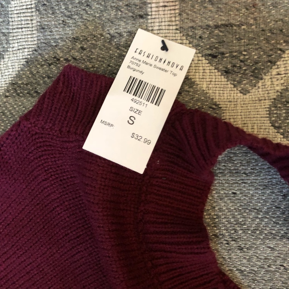 NWT Maroon Sweater